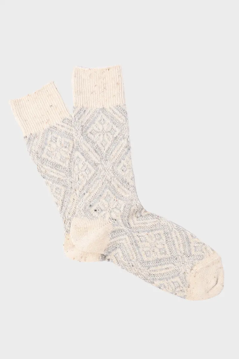 Textured Knit Mittens – Oatmeal Snow Crew 1