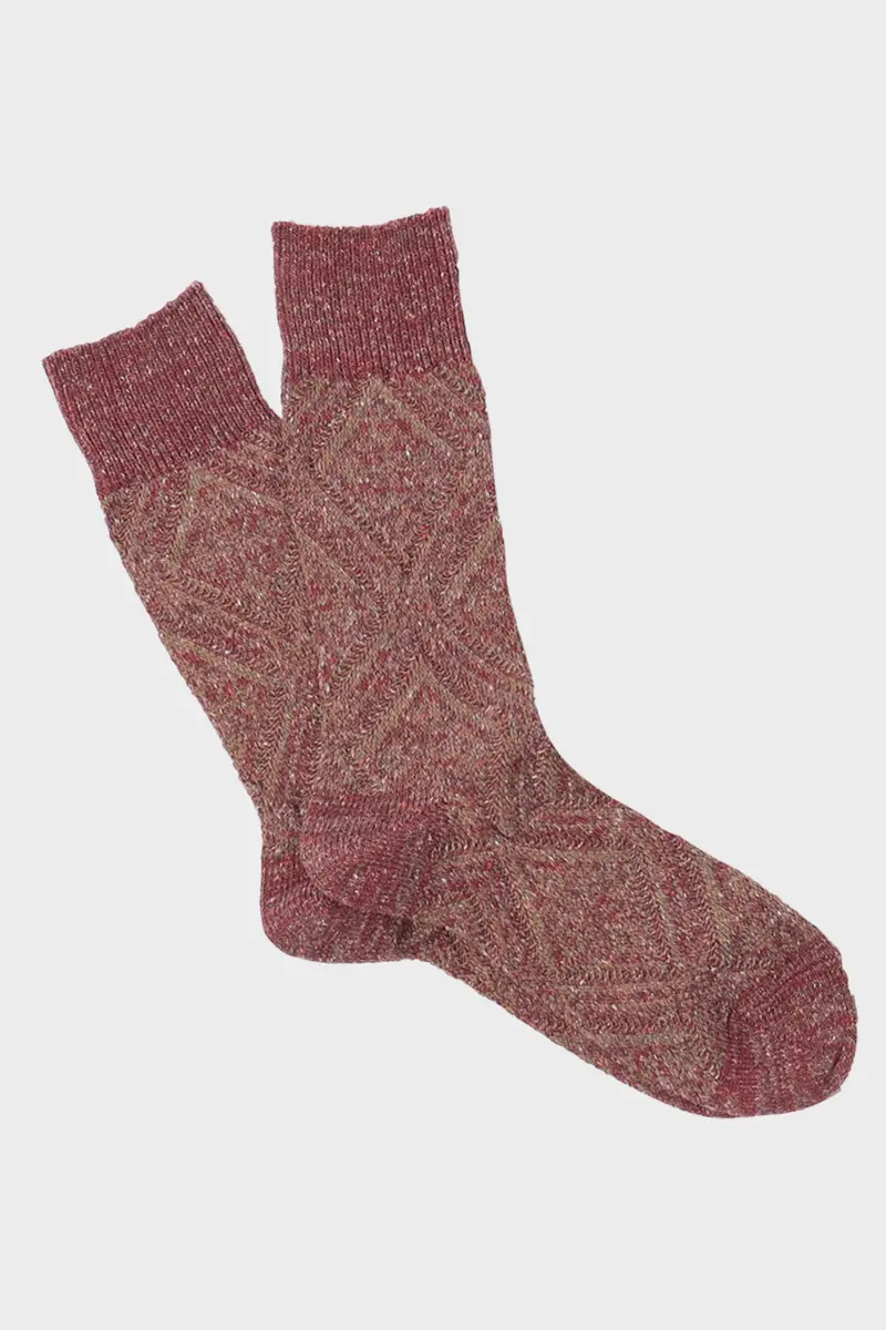 Textured Knit Mittens – Wine Snow Crew 1