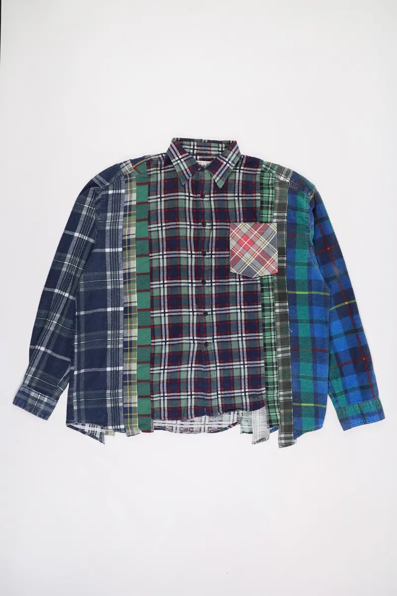 Textured Plaid Flannel Shirt #80 – Xl 1