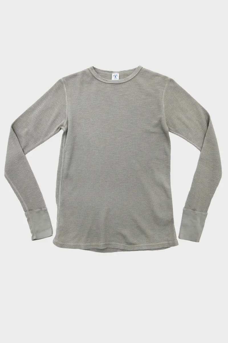 Textured Slub Thermal Top – Heathers Grey 1