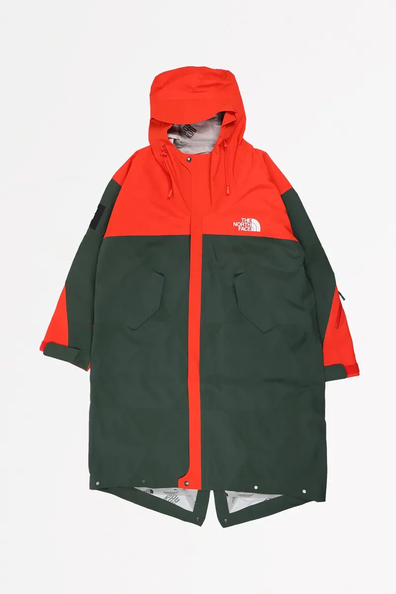 The North Face X Undercover Soukuu Geodesic Shell Jacket – Dark Cedar Green And High Risk Red 1