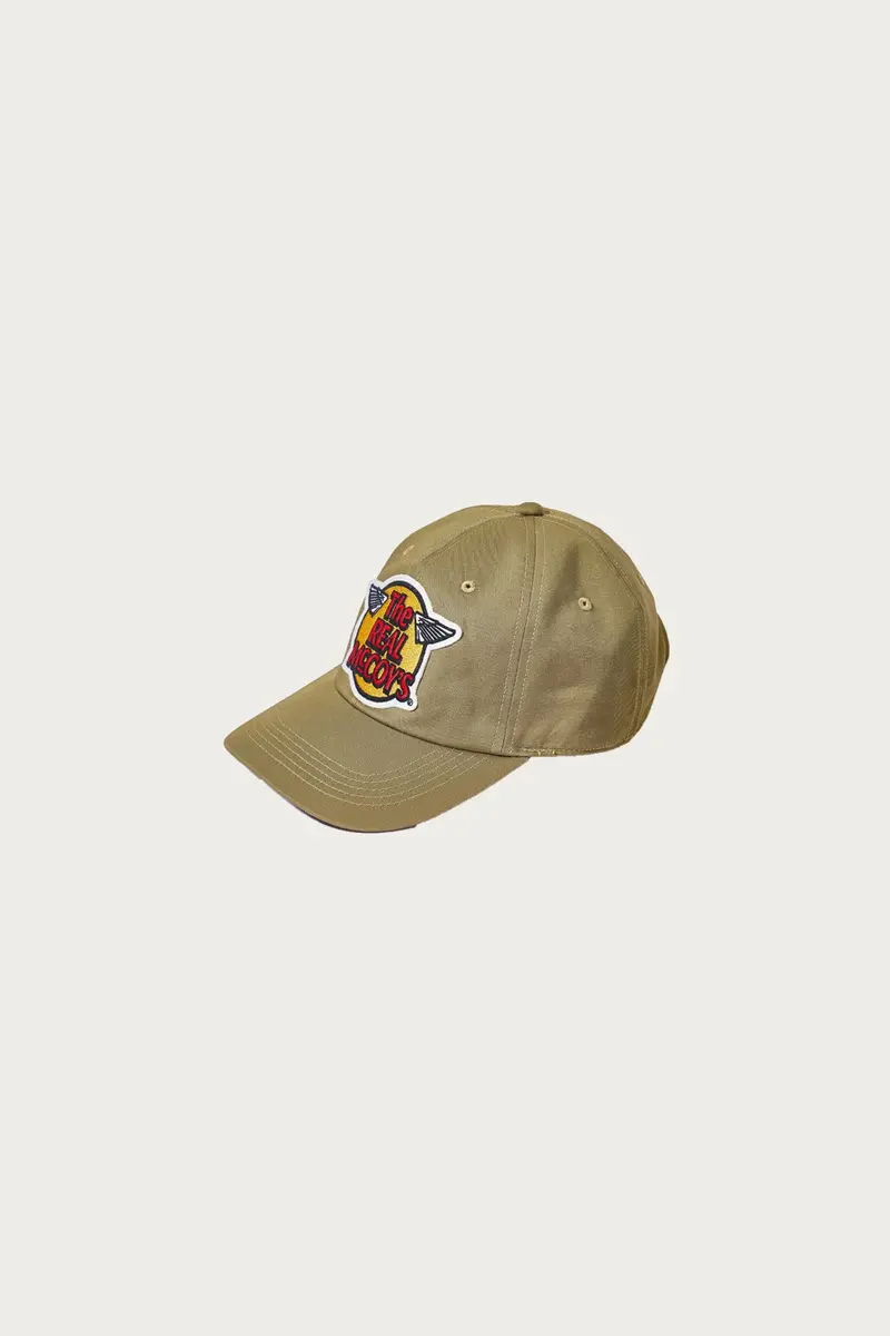 The Real Mccoys Embroidered Baseball Cap – Khaki 1