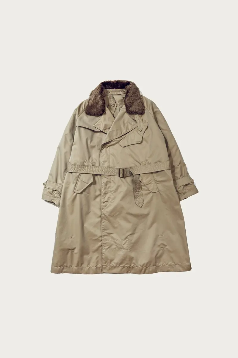 Three-Layer Khaki Nylon Storm Coat 1