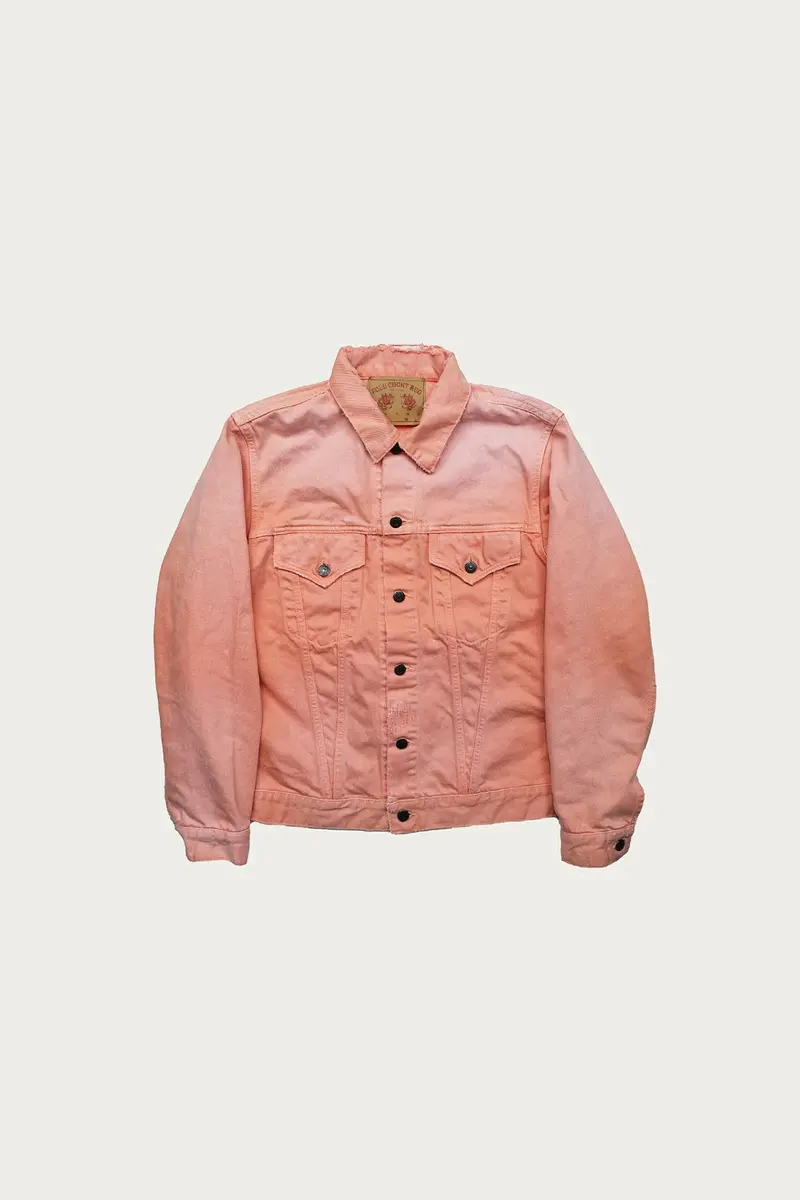 Type 3 Damaged Twill Jacket – Salmon Pink 1