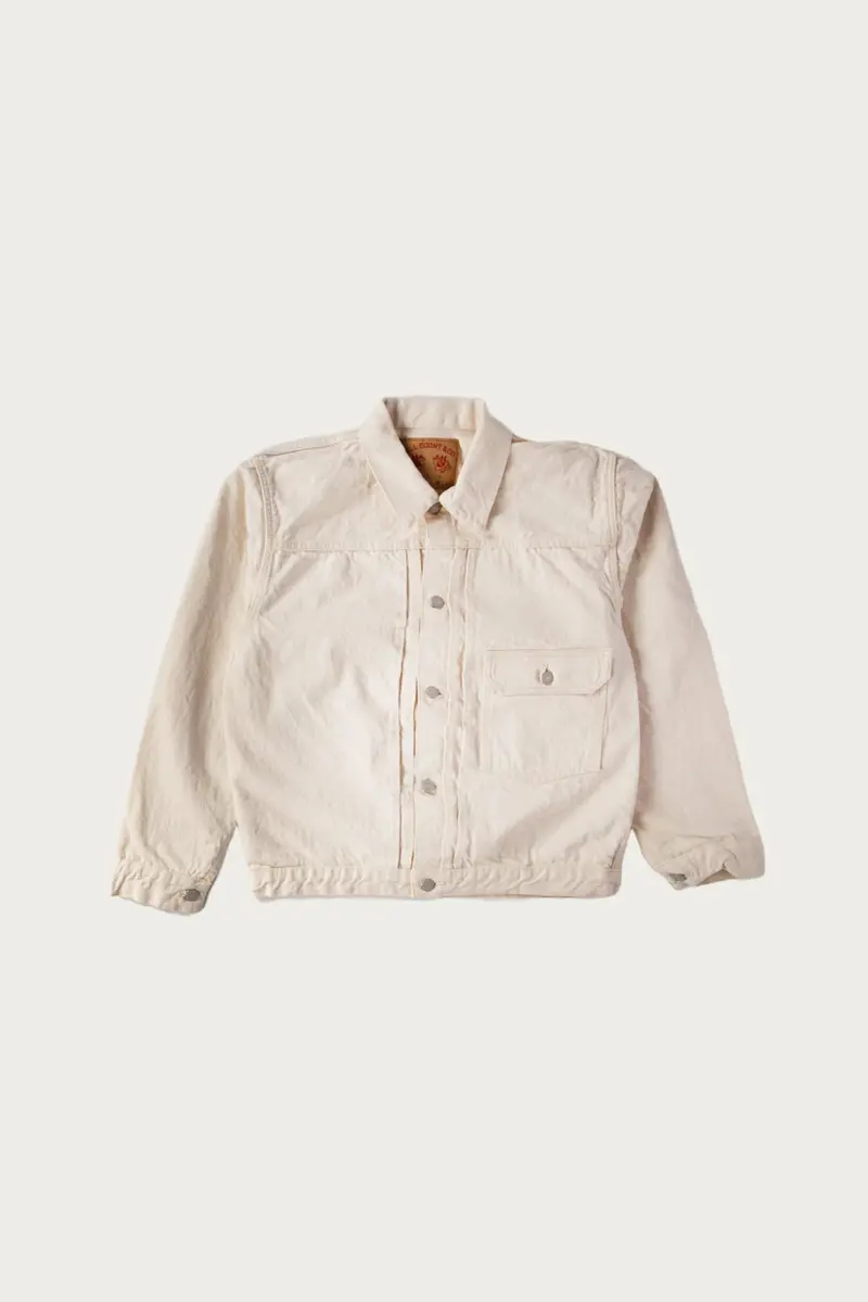 Type I Denim Jacket – Ecru Washed Finish 1