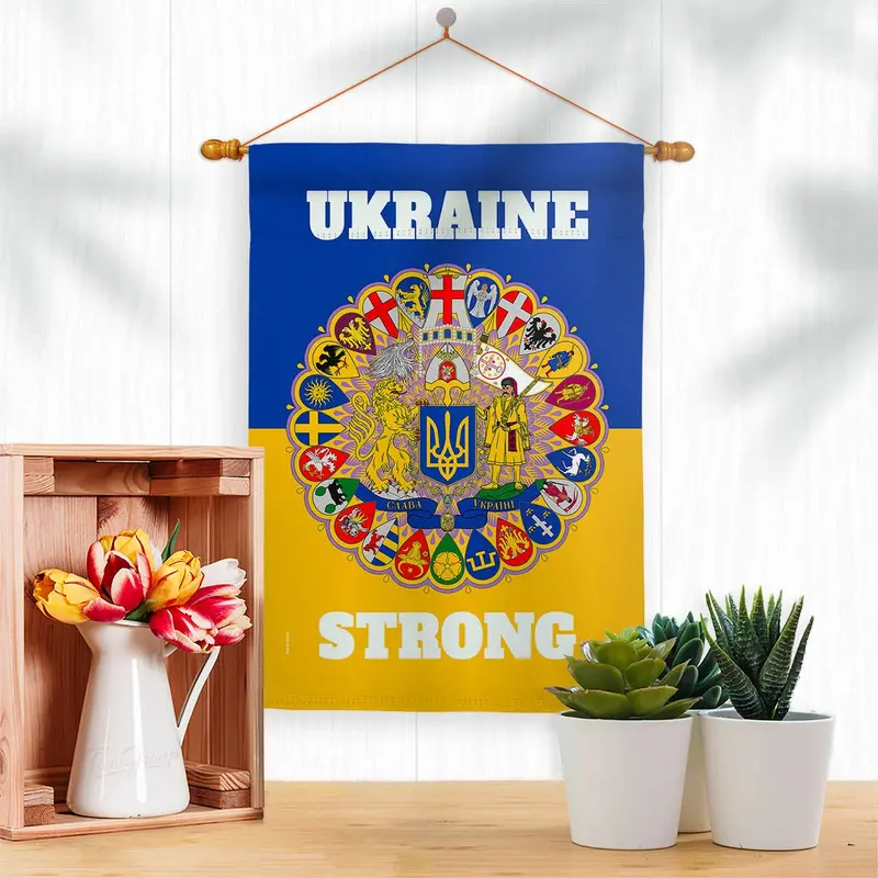 Ukraine Strong Dual-Sided Outdoor Garden Flag 1