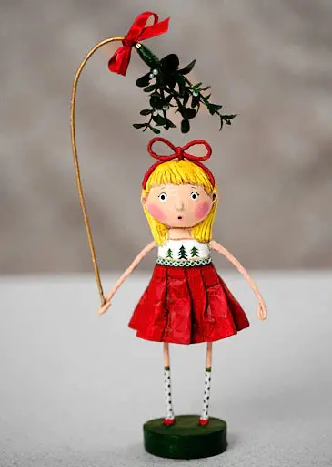 Under The Mistletoe Holiday Scene By Lori Mitchell 1