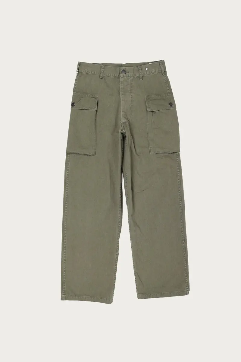 Us Army–Inspired 2-Pocket Cargo Pants In Olive Green 1
