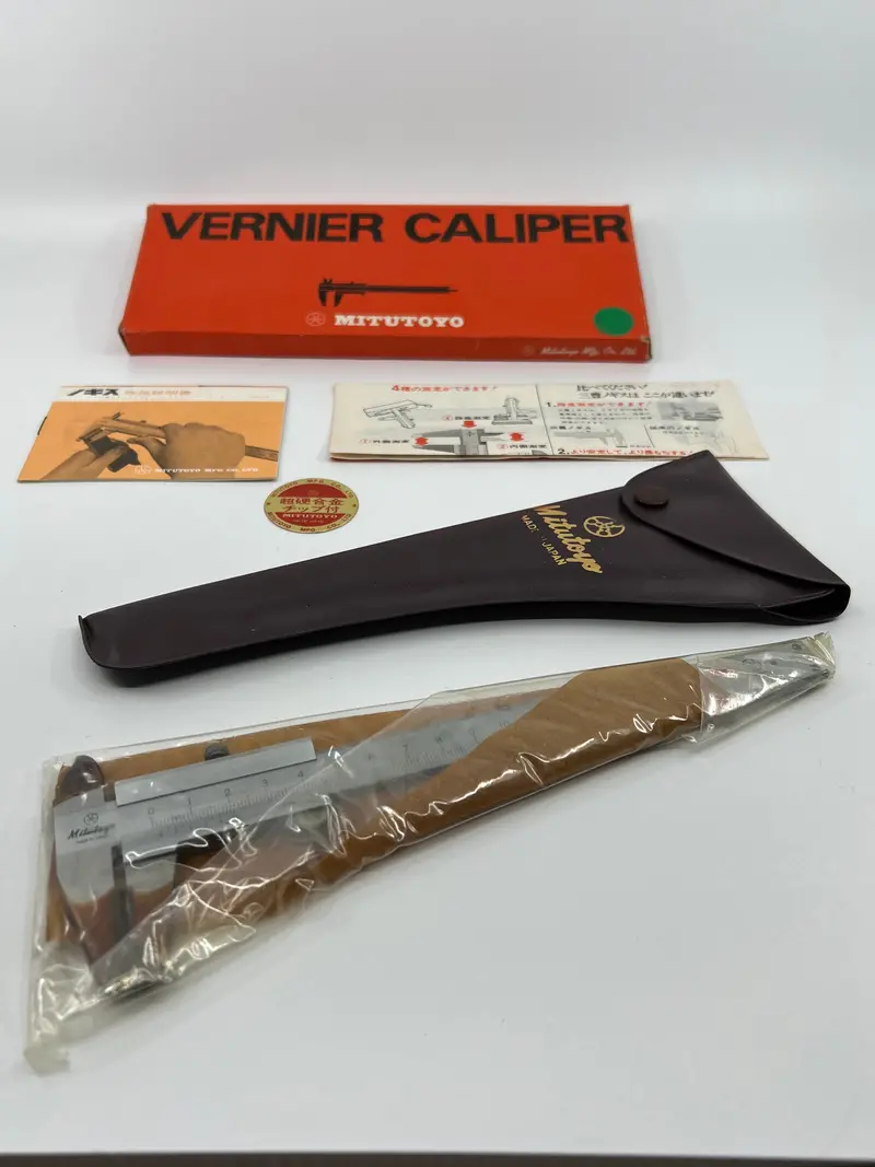 Vintage Mitutoyo Japanese Vernier Caliper: 0–150 Mm With Carbide-Tipped Od/Id Jaws 1