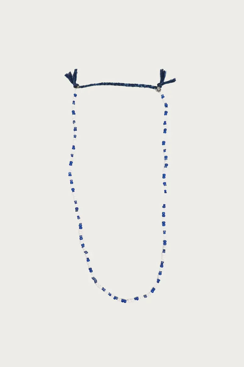 Vintage Murano Blue Glass Bead Necklace 1