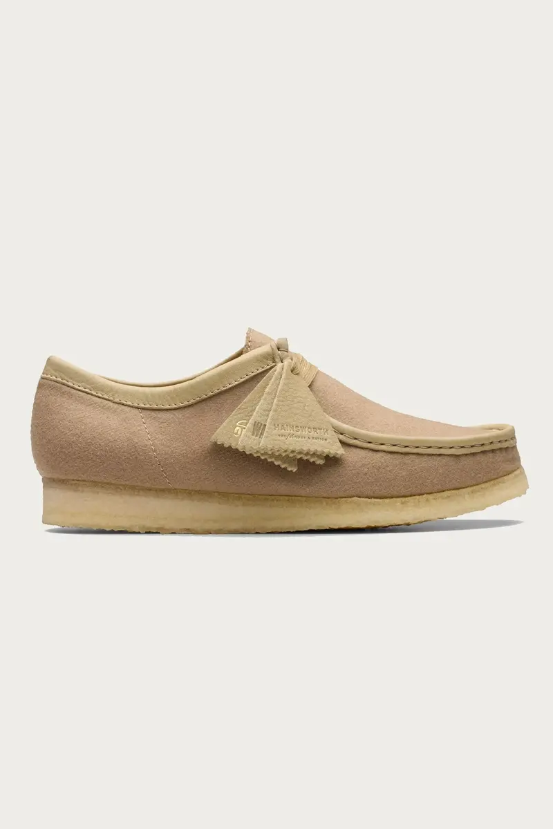 Wallabee Wool Loafers In Camel 1