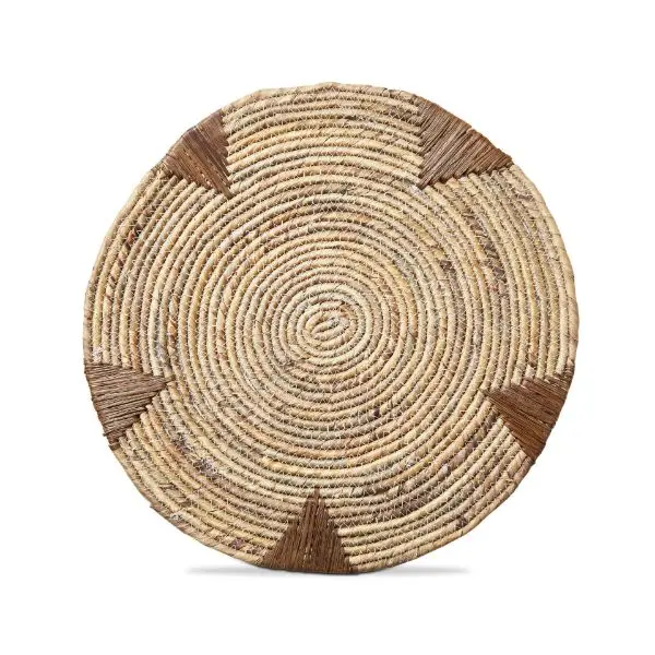 Water Hyacinth Placemats – Eco-Friendly, Woven Natural Fiber Set 1