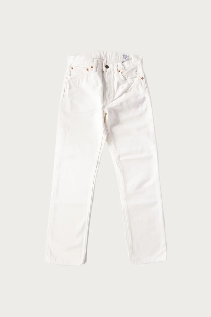 White 107 Ivy-Style Denim Jeans 1