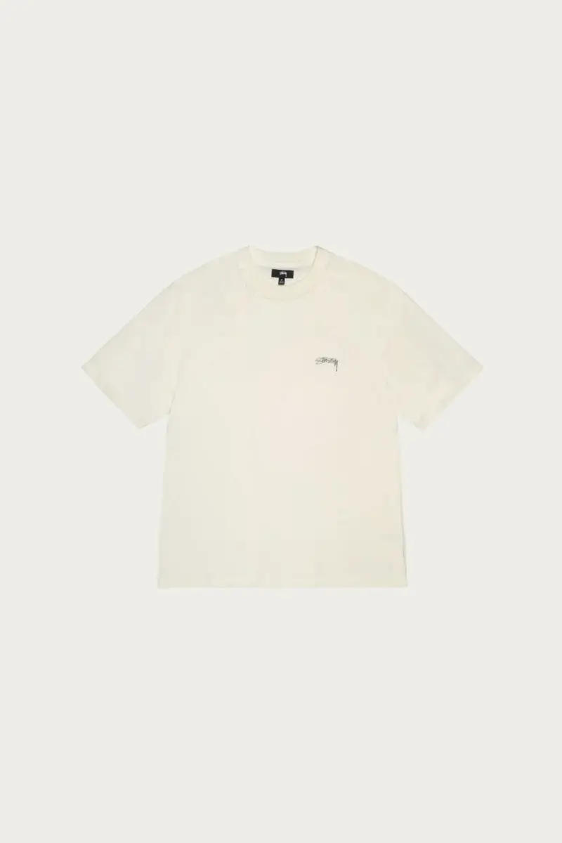 White Minimalist Short-Sleeve Lazy Tee 1