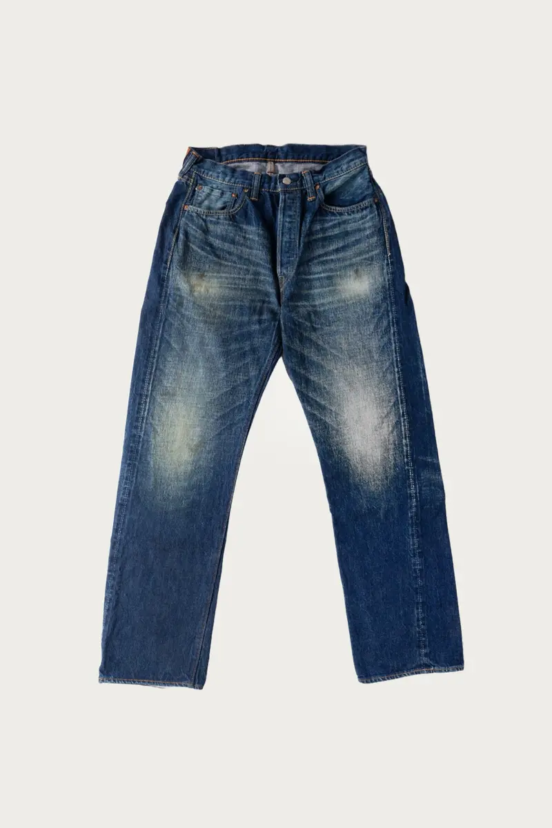 Wide-Leg Indigo Denim Pants – "More Than Real" Collection 1