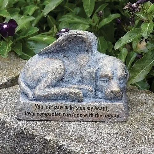 Winged Dog Garden Statue – Inspirational Outdoor Sculpture 1