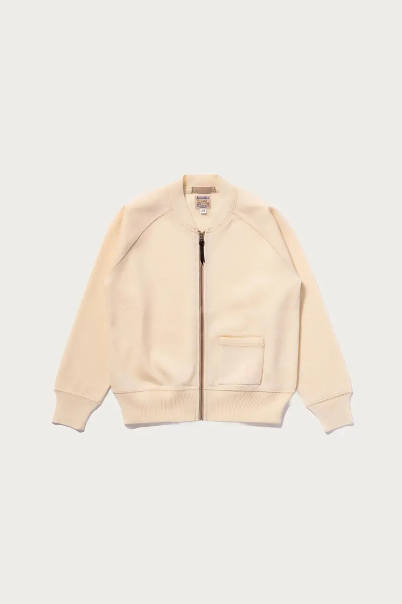 Winter Aviation-Themed Knit Sweater – Ecru Beige 1