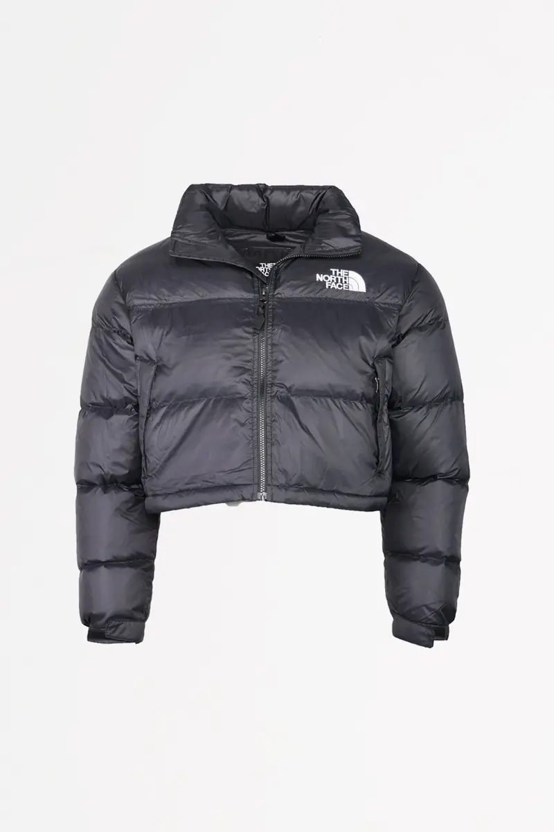 Women’S Short Nuptse Jacket – Sleek Black Finish 1