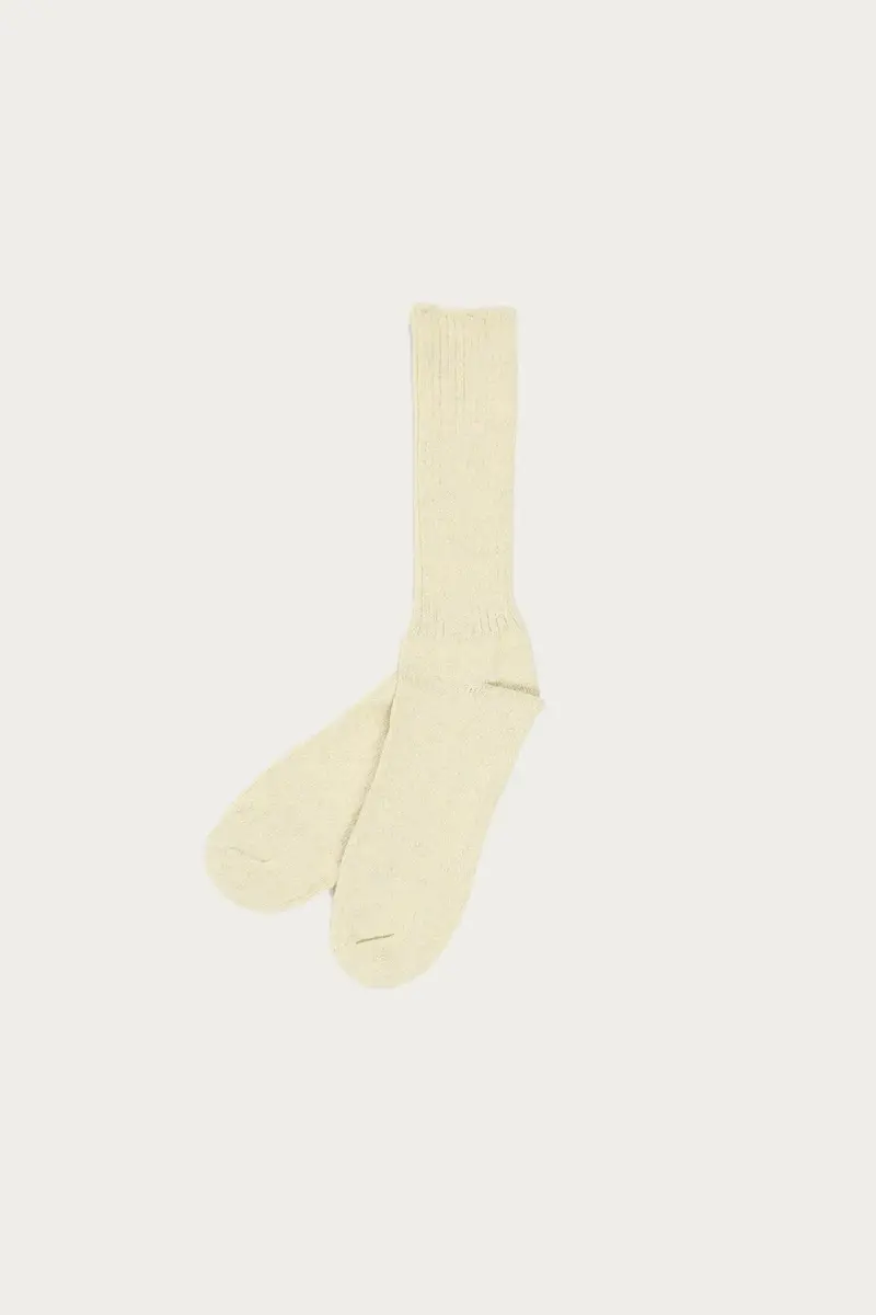 Wythe Camp Wool Blend Socks – Sunshine Yellow Melange 1