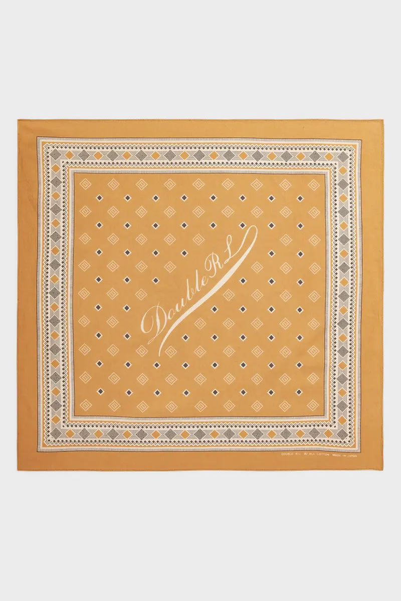 Yellow Diamond-Pattern Bandana 1