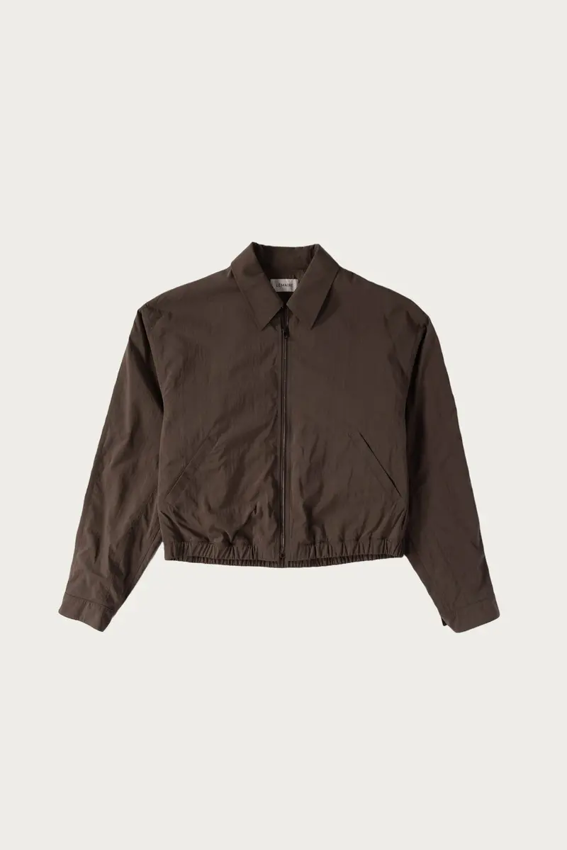 Zip-Front Blouson – Walnut Brown 1