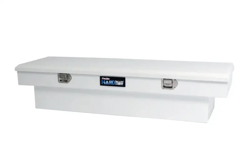 Dee Zee Dz8163S Crossover Toolbox – Single-Lid White Hardware Storage Unit 1