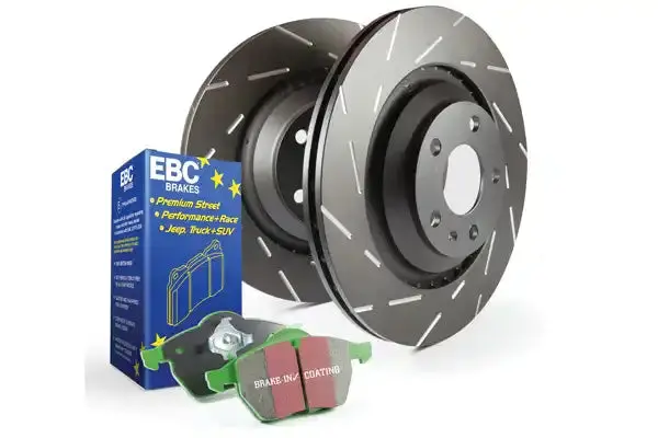 Ebc S2Kf1422 Slotted Brake Rotors – Precision-Narrow Slot Design To Eliminate Wind Noise 1