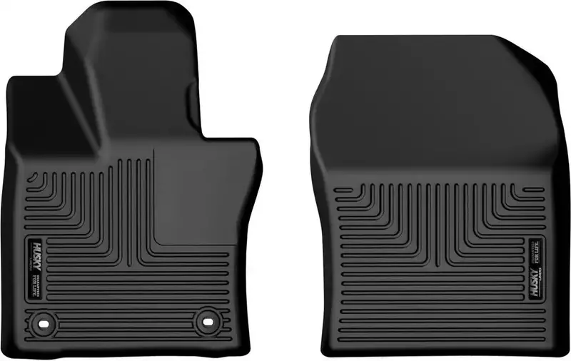 Husky Liners 50671 X-Act Contour Floor Liners – Tpe Material, Raised Ridge Design, Black 1