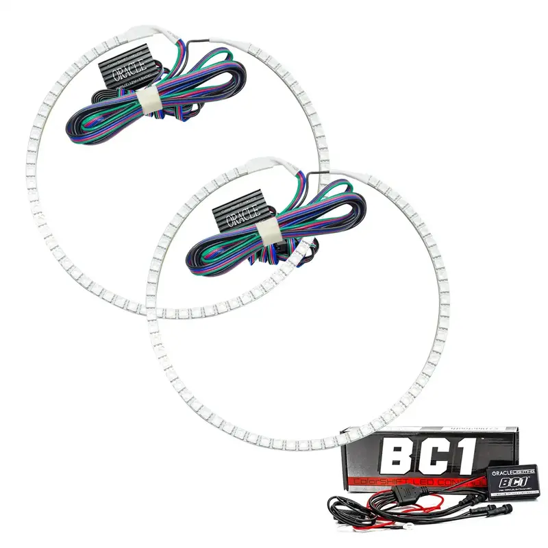 Oracle Lighting 2703-335 Colorshift Round Halo Kit – Rgbw Led With Bc1 Wiring 1